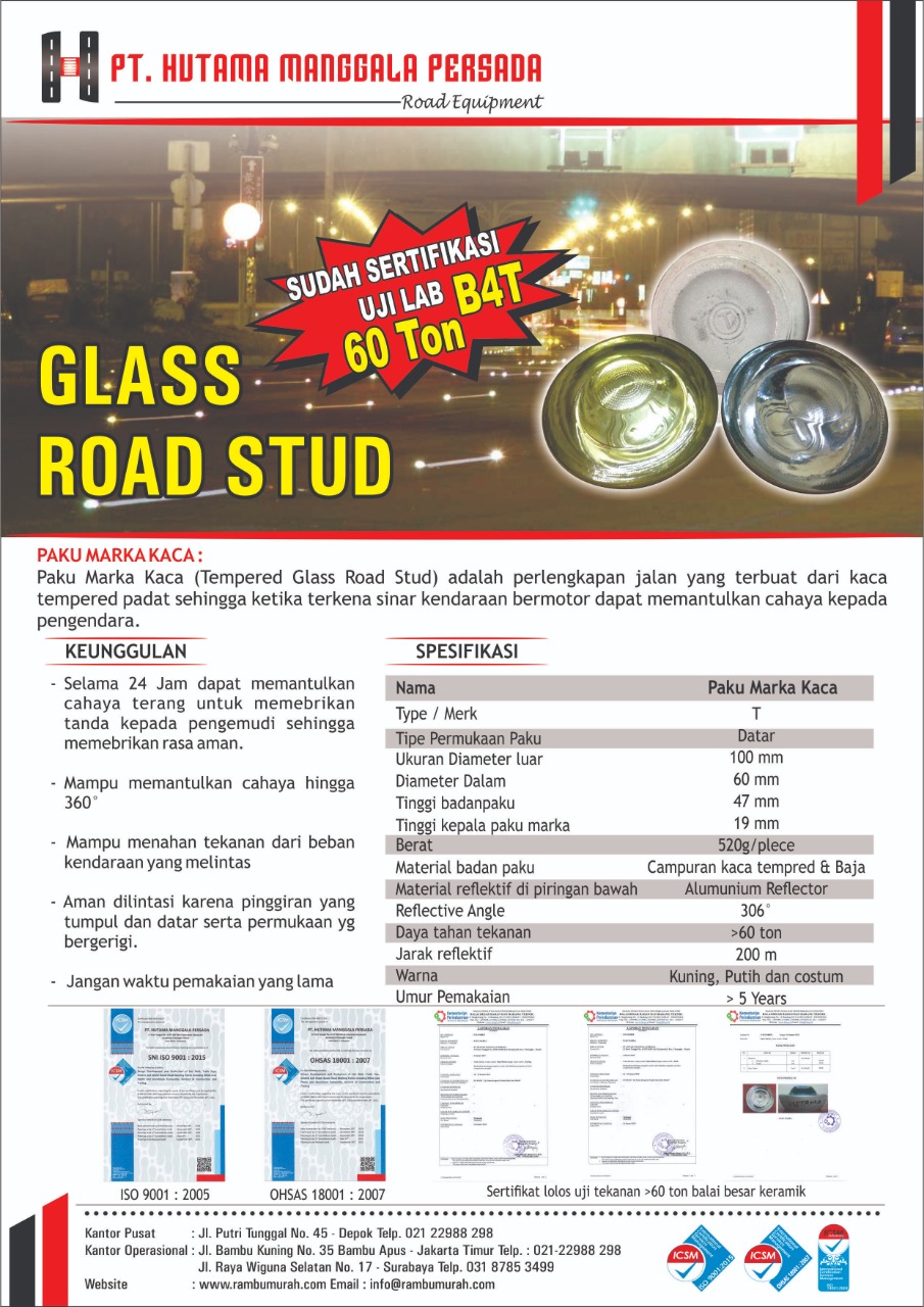 Jual Paku Marka Jalan Pabrik Paku Marka Paku Marka Jalan Rambu Lalu