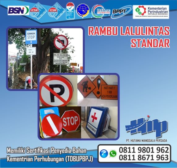 Daftar Produk Rambu Lalu Lintas Dan Perlengkapan Peralatan Jalan Di ...